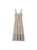Estilo europeo y americano transfronterizo comercio exterior ins blogger popular en línea volantes cintura falda grande temperamento vestido delgado