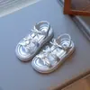 Sapatos de Princesa para Crianças Sandálias para Meninas 2026 Verão Nova Moda Sapatos de Praia com Laço para Meninas Sapatos Casuais