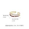 Anillo hueco de estrella de cuatro puntas para mujer, moda de Año Nuevo, circonita de alta calidad, anillo para el dedo índice, viento de lujo ligero, pulsera de moda por lotes, transfronterizo