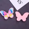 Borboleta Colorida Fofa Pequena Acessórios de Impressão de Resina DIY Grampo de Cabelo Infantil Adorno para Cabeça Capa de Celular Material para Buraco de Sapato