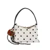 Bolsas de Moda Estilo Coreano Serie de Lunares para Mujer Bolso Cruzado Versátil de Nicho Bolso Pequeño para el Día a Día, Viaje, Hombro Único, de Mano