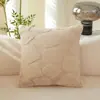 Fábrica de Origen Almohada Más Vendida en Amazon, Cojín Decorativo de Textura de Piel Sintética de Conejo de Lujo Ligero, Almohada Decorativa para Sofá de Sala de Estar