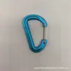 Gancho de alumínio 6061, peças acessórias de mosquetão 6D, gancho de corda, gancho de arame colorido