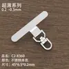 Soporte para Teléfono Móvil con Clip Metálico Giratorio de 360 Grados, Conexión Fija Giratoria de Acero Inoxidable, Duradero y Resistente, Correa para Teléfono Móvil