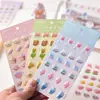 Pegatinas de Resina de Dibujos Animados, Pegatinas Gruesas para Diario, Pegatinas de Marcado DIY, Pegatinas Lindas para Decoración de Diario, 3 Piezas