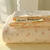 Sábana de Algodón Lavado Clase A para Madre e Infante, Fresca y Pequeña, Pieza Única para Estudiante de Dormitorio Individual Doble, Funda de Almohada de Algodón, Juego de Tres Piezas