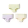 Calcinhas de Algodão para Meninas Balabala, Tamanhos Pequeno, Médio e Grande, Shorts Triângulo Infantil, Forro 100% Algodão na Virilha, Não Apertam, Pacote com Três, Estilo Fino para o Verão