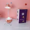 Lâmpada de mesa LED recarregável simples para estudantes, dormitório, leitura na cabeceira, carregamento, toque, 5 gavetas na base