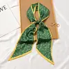 Bufanda de seda versátil multifuncional diadema de flor vintage cinta de doble cara para el pelo bolsa de cinta diadema de hada Mori Súper hada