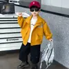 Chaqueta Softshell para Niños Primavera Otoño 26 Ropa de Otoño Nueva para Niños Ropa Exterior de Otoño para Niños Ropa de Trabajo Estilo Delgado Cortavientos para Niños Fresco Atractivo