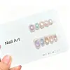 [Gema do Luar] Miçangas de Vidro Dopamina Coloridas Olho de Gato Dinâmicas Fofas Lantejoulas Pequenas Brilhantes Artesanato Puro para Unhas