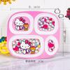 Vajilla de resina melamínica Hello Kitty para el hogar plato llano cuenco lindo caricatura juego de vajilla infantil tazón para arroz cuenco plato plato