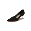 Zapatos de tacón alto lisos de alta gama para novia 9169E, punta fina, escote bajo, tacón de aguja, suela roja, zapatos versátiles para mujer para ir al trabajo