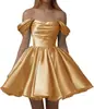 Vestido Curto de Coquetel Europeu e Americano Assimetria, Vestido de Festa de Aniversário à Noite, Vestido de Banquete para Socialites, Vestido Usável no Dia a Dia