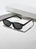 Gafas de Sol Ovaladas de Marco Pequeño Protección Solar Modernas Elegantes Nuevo Modelo Celebridad de Internet Estilo Callejero Mismo Estilo Versátil Personalidad Gafas de Sol con Toque de Alta Gama