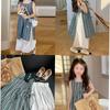 Ropa para niños al por mayor traje de niña verano 25 nueva ropa para niños estilo coreano blusa a cuadros pantalones de pierna ancha conjunto de dos piezas