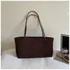 Bolso tote texturizado vintage de alta gama estilo coreano para mujer, nueva moda 2026, versátil, gran capacidad, para ir al trabajo, bajo el brazo