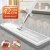 Mopa plana, mopa perezosa sin manos, mopa de autolimpieza para el hogar, herramienta de limpieza de suelos para sala de estar, baño, dormitorio, adecuada para uso tanto húmedo como seco