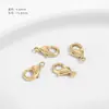 Cadena de extensión de pulsera chapada en oro de 14K18K, cadena de plata extendida para pulsera de perlas DIY hecha a mano, accesorios de joyería