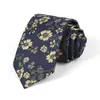2025 Nova Gravata Masculina Business Casual Listrada Paisley de Poliéster Personalizada de Alto Padrão 8cm Amarrada à Mão para Homens