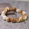 Panes al vapor de carbón pulsera de raíz de Bodhi jade blanco cuentas redondas de Bodhi cuentas cilíndricas alrededor de los dedos suave rosario literario de juego Bodhi hombres y mujeres