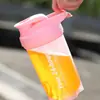 Vaso agitador para mujer, vaso mezclador para batidos sustitutos de comida con proteína en polvo, vaso de agua para deportes fitness, vaso práctico portátil con bola mezcladora
