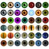 Simulação artesanal torcido dragão dinossauro olhos falsos boneca animal olho de gato diy contas de vidro de cristal olho artificial 16mm