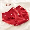Calcinhas Vermelhas para Mulheres, Algodão Puro Classe A, Forro Antibacteriano 10A, Fofas para o Ano Novo, Casamento, Meninas Jovens, Tanga para Estudantes