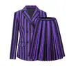 Conjunto de Uniforme Escolar do Personagem Wednesday Addams da Série de TV Americana Fantasia Cosplay