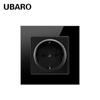 Tipo Transfronterizo 86 Estándar Europeo Enchufe de Pared USB Panel de Vidrio Templado Enchufe con Interruptor Enchufe Integrado Multi-Enlace Lote