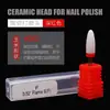 Cabezal de Pulido de Uñas de Cerámica, Cabezal de Lijado para Eliminación de Cutículas de Uñas, Accesorios para Lijadora, Broca, Cabezal para Callos, Cabezal Afilado, Cabezal Redondo