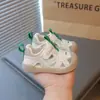 Sandalias para Caminar para Niños Pequeños 2026 Verano Huecas Zapatos para Caminar para Niñas Suela Suave Antideslizante Zapatos para Bebé para Interiores Niños