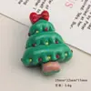 Accesorios de Resina DIY de Dibujos Animados Joyería Engrosada 16 Pegamento de Crema Navideño Pasadores Fundas para Teléfonos Móviles Hebillas de Zapatos Llaveros