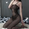 Roupa Íntima Sexy Longa Noite Feminina Elegante Tentação Sexy Peça Única Roupa Fenda Aberta Meia-calça com Alfinete Comércio Exterior 8618