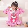 Pijamas para Niñas Primavera y Otoño 2024 Nuevo Manga Larga Delgada Infantil para Niña Otoño Estilo Occidental Ropa de Casa para Niños Grandes para Exterior
