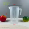 Taza medidora de PC de grado alimenticio de fábrica para tiendas de té de leche, Taza medidora de plástico con escala, Gran capacidad, Múltiples especificaciones, con tapa, Cilindro medidor comercial