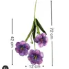 Flor artificial de tulipán de tres cabezas de película 3D para decoración de escenas de boda, decoración de alta gama para el hogar, flor artificial para comercio exterior, flor artificial