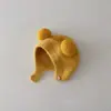 Chapéu de Proteção para Ouvido de Bebê Outono e Inverno Coreano Chapéu Quente à Prova de Frio Confortável Chapéu de Bebê com Duas Bolas Macio Pegajoso Baotou Fofo
