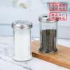 Botella Grande de Vidrio para Condimentos con Tapa para Uso Doméstico, Botella para Pimienta, Sal, Comino, Tarro Dispensador de Sésamo para Cocina, Botella para Aceite con Boquilla Puntiaguda