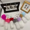 Pingente Chaveiro de Pelúcia Raposa Fofa, Pingente de Bolsa Raposinha, Acessório para Chave de Carro, Brinquedo de Pelúcia de Presente, Estilo Fofo