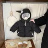 Ropa de Invierno Linda de Algodón Acolchado para Niñas, Nuevo Elegante Gorro Puntiagudo para Bebé, Chaqueta de Algodón Engrosada, Ropa Cálida para Bebés, Moderna