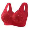 Ropa interior transpirable de madre de mediana edad y mayor con cierre frontal, hermosa espalda sin aros, para mujer, con forma, de grosor medio, realzadora y anti-flacidez.