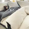Juego de Cama de Cuatro Piezas para Madre y Bebé Grado A Todo Algodón Algodón Puro Más Vendido Sábana Jacquard para Dormir Desnudo Funda Nórdica Juego de Tres 3/4 Piezas para Dormitorio