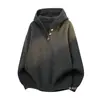 Suéter para Hombre de Comercio Exterior Transfronterizo 2026 Otoño e Invierno Nuevo Estilo Juvenil y Energético Sudadera con Capucha Holgada Tejido de Punto Engrosado para Hombre