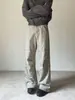 Pantalones Casuales Largos Rectos Holgados Versátiles Unisex Jiamu Estilo Leñador Retro Americano Plisados Vintage Lavados