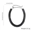 Collar de cinco filas con incrustaciones de diamantes estilo europeo y americano para mujer, moderno y versátil para el uso diario, cadena para la clavícula con un toque de lujo ligero y de alta gama, diseño único y de nicho