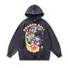Sudadera con capucha holgada y pesada de estilo retro americano transfronterizo Dragon Ball desgastada 480G Chaqueta