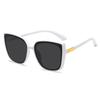 Gafas de Sol de Montura Cuadrada para Rostros Grandes, Gafas de Sol de Moda Europeas y Americanas para Mujer, Gafas Retro de Celebridad de Internet, Gafas de Sol del Mismo Estilo de Tiktok para Mujer, Protección Solar