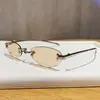 Gafas de Sol Ovaladas de Metal Sin Marco 2026 Nuevo Modelo Modernas Estilo Celebridad Ins Europeas y Americanas Gafas de Sol