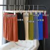 Pantalones de Nudo Miyake Pantalones Cortos Anchos Plisados para Mujer Verano Estilo Coreano Cintura Alta Adelgazantes Holgados Casuales Pantalones Delgados